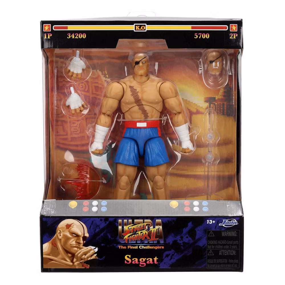 Ultra Street Fighter II: The Final Challengers Action Figure 1/12 Sagat 19 cm (Totalpris 549,-)