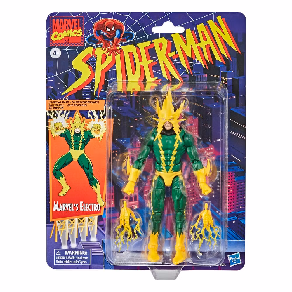 Spider-Man Marvel Legends Retro Action Figure Marvel's Electro 15 cm (Totalpris 379,-)