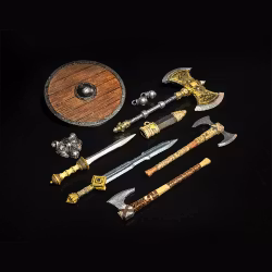 Mythic Legions: Rising Sons Action Figure Accessorys Barbarian Weapons (totalpris 449,-)