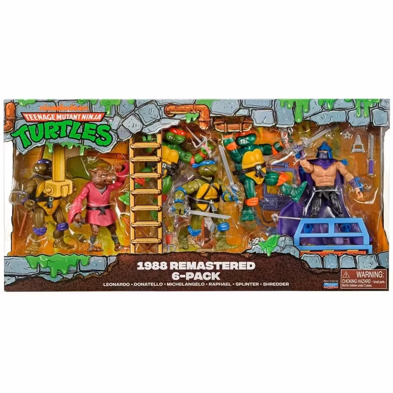 Teenage Mutant Ninja Turtles Action Figures 1988 Remastered (Totalpris 798,-)