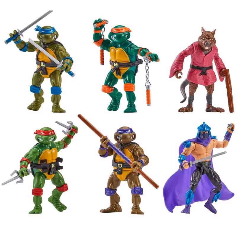 Teenage Mutant Ninja Turtles Action Figures 1988 Remastered (Totalpris 798,-)