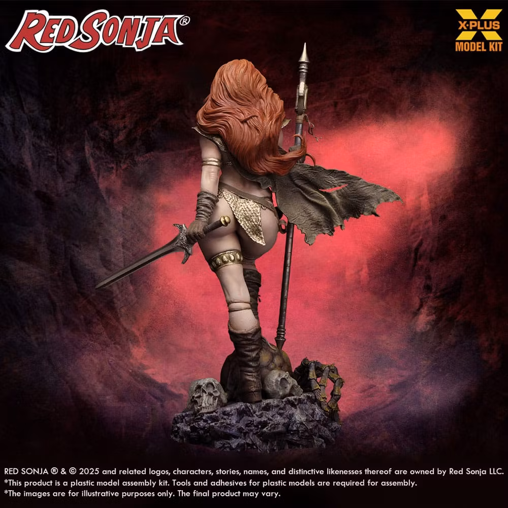 Red Sonja Plast byggesett 1/8 Red Sonja reissue 27 cm (Totalpris 898,-)