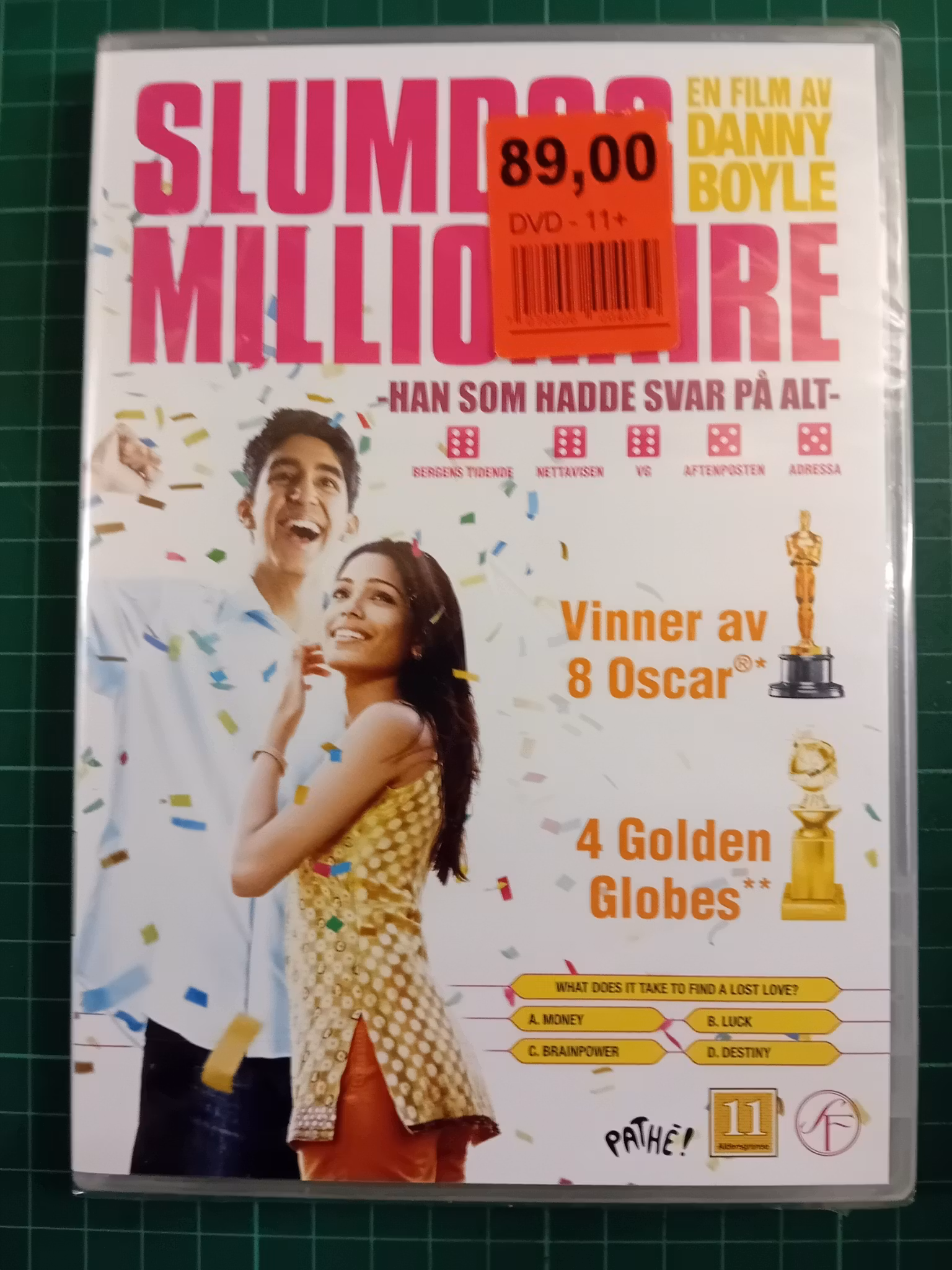 DVD : Slumdog millionaire (forseglet)