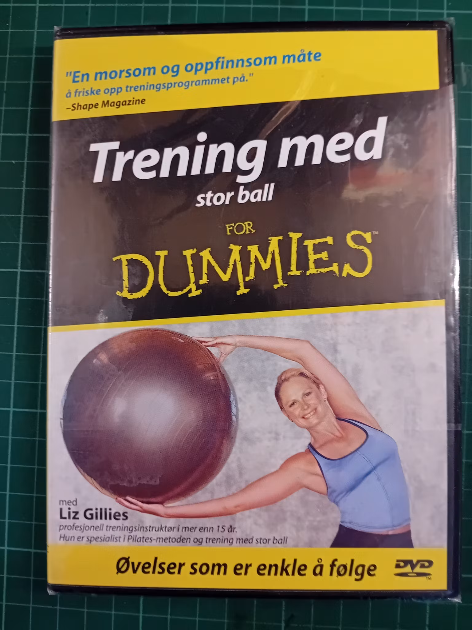 DVD : Trening med stor ball for dummies (forseglet) trening