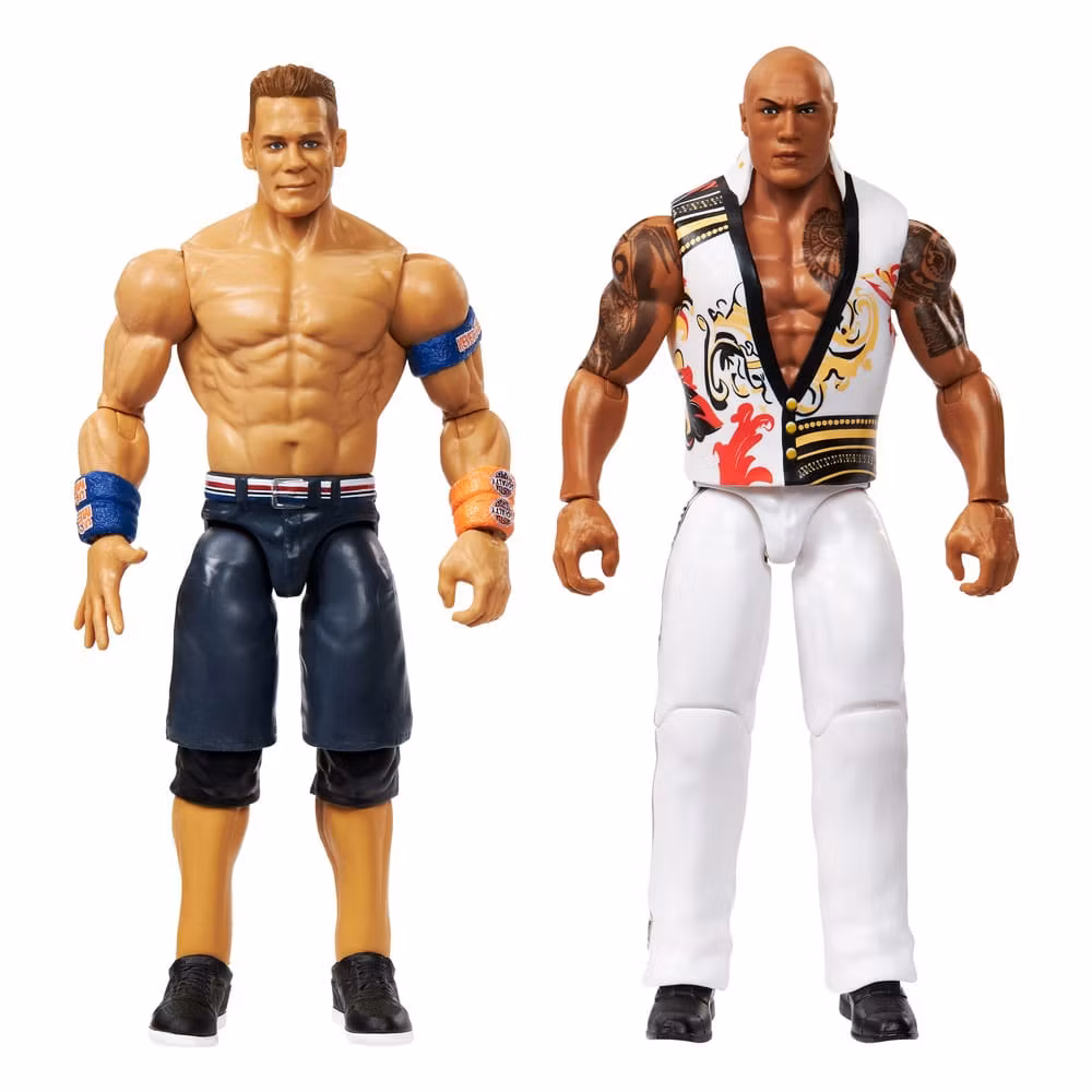 WWE Main Event Showdown Action Figures The Rock Final Boss vs John Cena 2-Pack 15 cm (Totalpris 479,-)