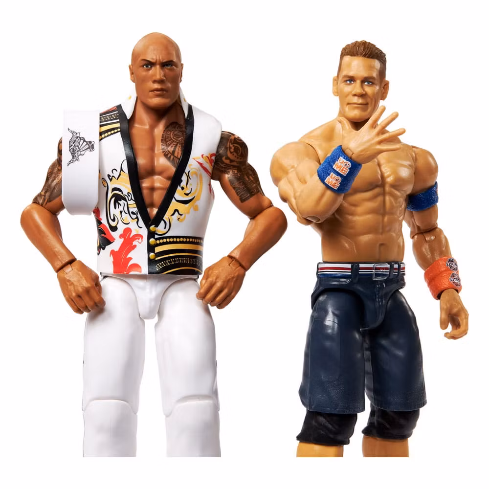 WWE Main Event Showdown Action Figures The Rock Final Boss vs John Cena 2-Pack 15 cm (Totalpris 479,-)