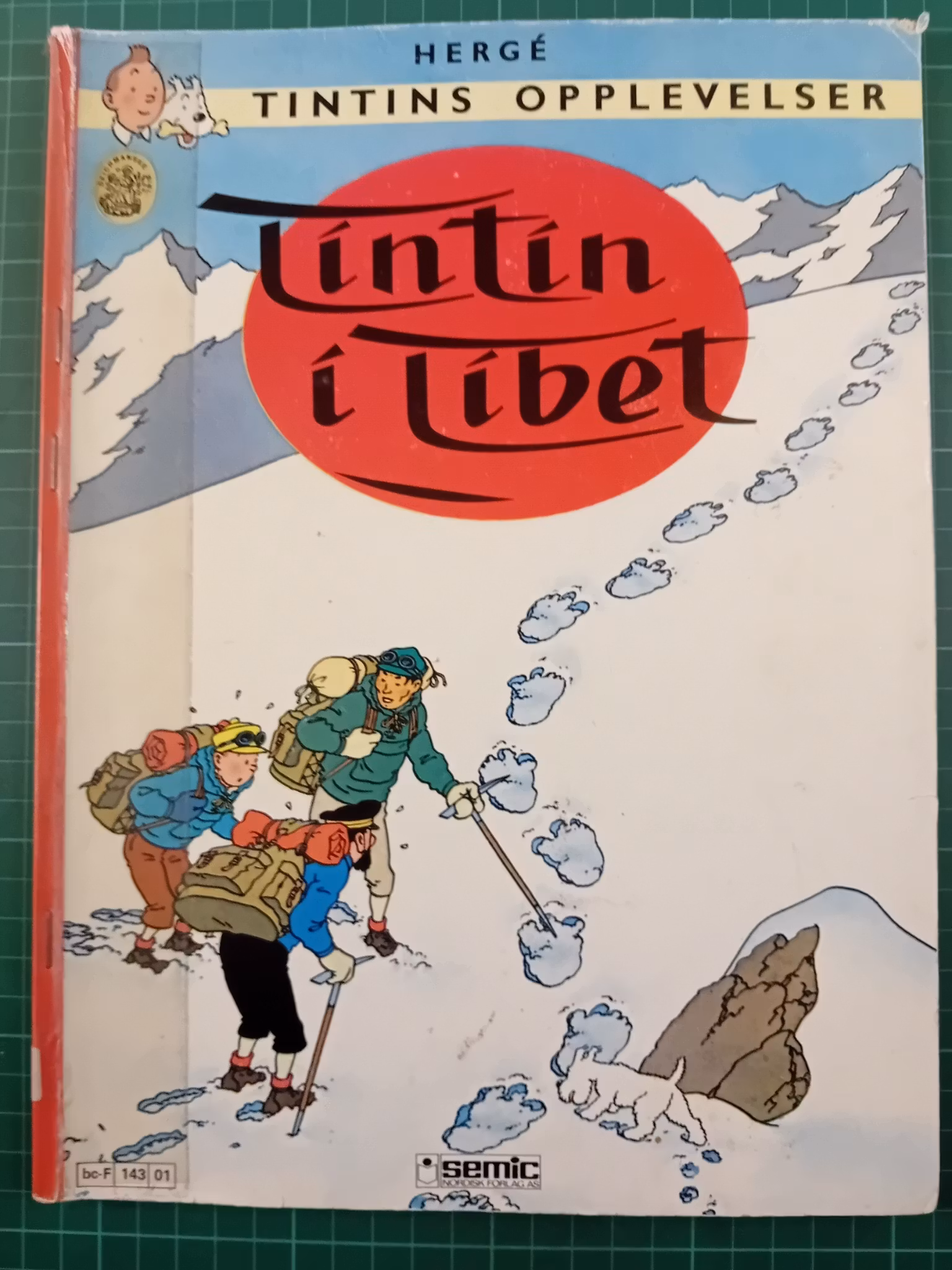 Tintin i Tibet (Bibliotekbok)