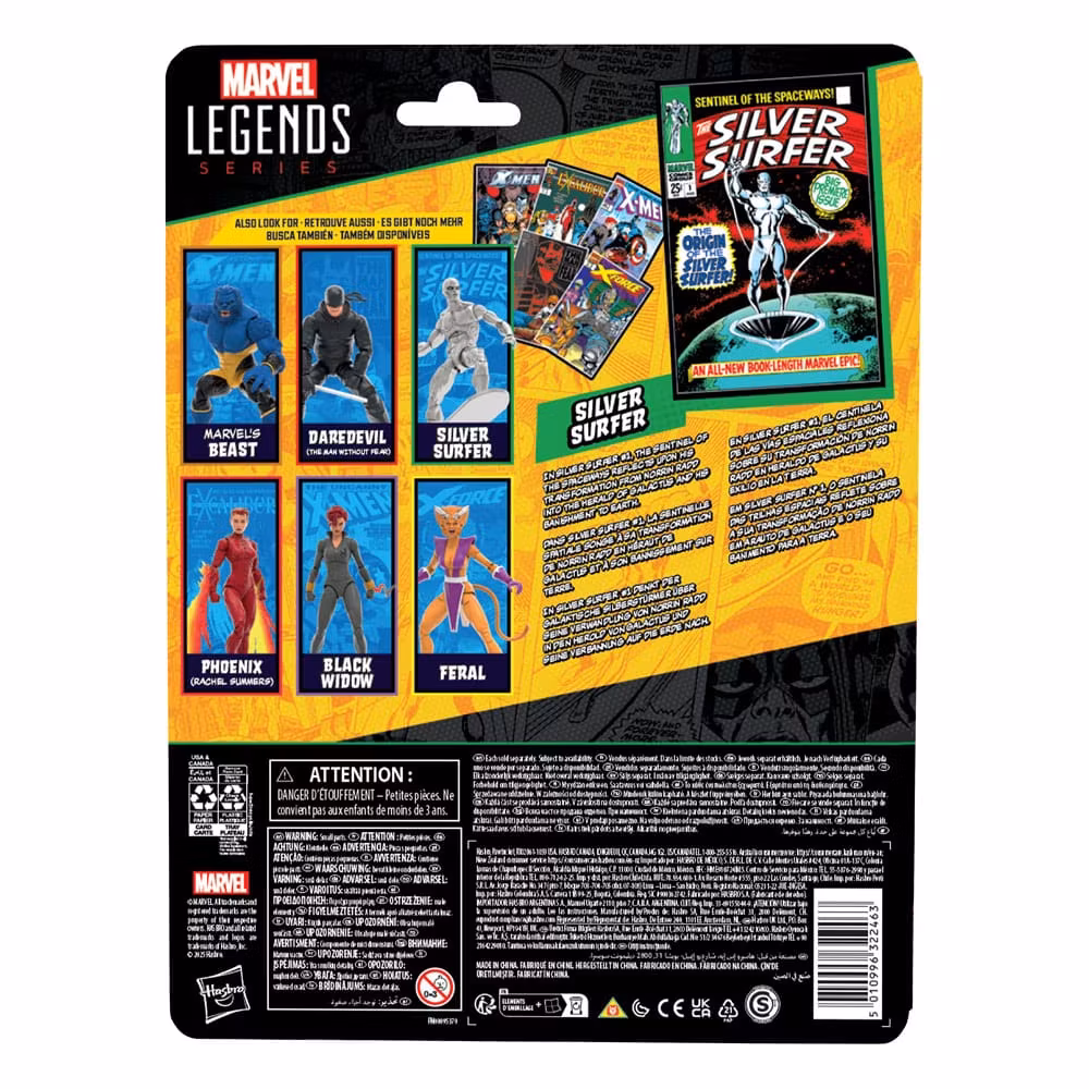 The Silver Surfer Marvel Legends Action Figure Silver Surfer 15 cm (Totalpris 379,-)