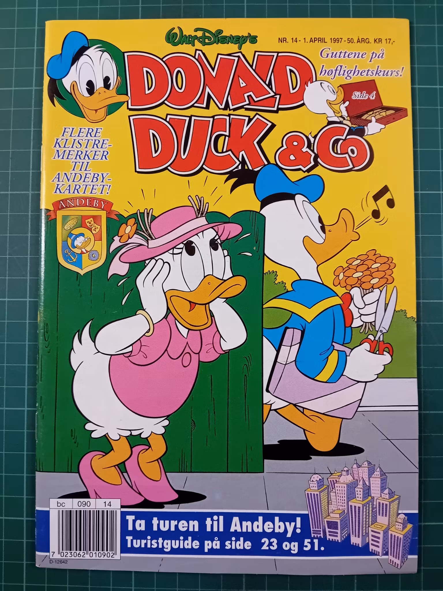Donald Duck & Co 1997 - 14 m/klistremerker til Andebykartet