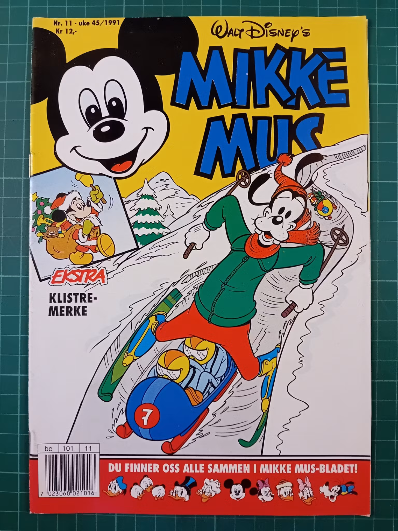 Mikke Mus 1991 - 11 m/klistremerke