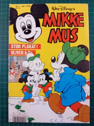 Mikke Mus 1990 - 01 m/poster