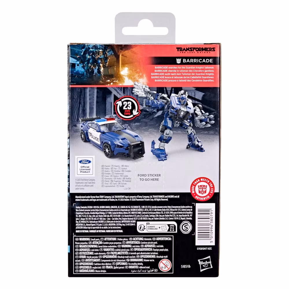 Transformers: The Last Knight Studio Series Deluxe Class Action Figure Barricade 11 cm (Totalpris 379,-)