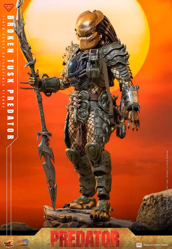 Alien vs. Predator Comic Masterpiece Action Figure 1/6 Broken Tusk Predator 35 cm (Totalpris 4.295,-)