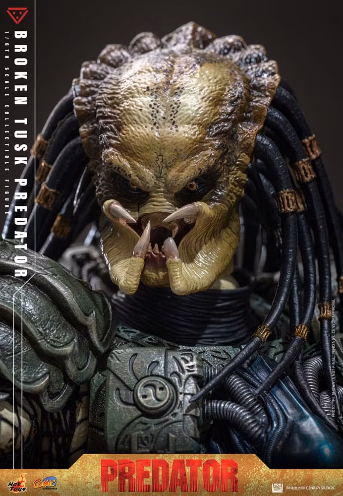 Alien vs. Predator Comic Masterpiece Action Figure 1/6 Broken Tusk Predator 35 cm (Totalpris 4.295,-)