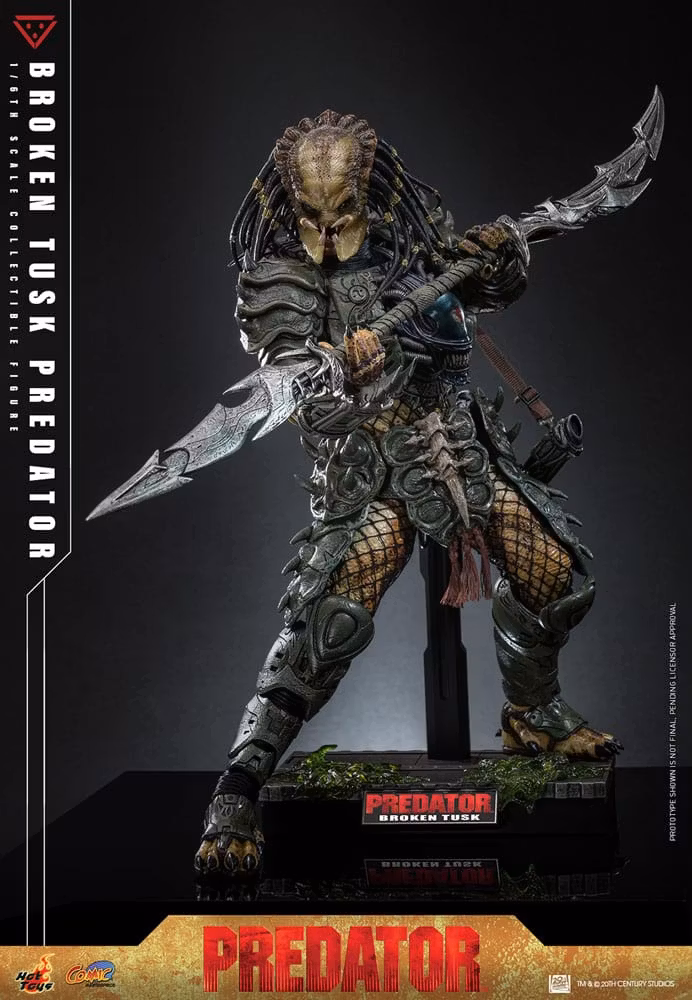 Alien vs. Predator Comic Masterpiece Action Figure 1/6 Broken Tusk Predator 35 cm (Totalpris 4.295,-)