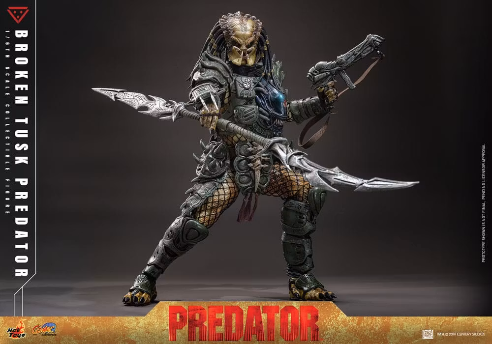 Alien vs. Predator Comic Masterpiece Action Figure 1/6 Broken Tusk Predator 35 cm (Totalpris 4.295,-)