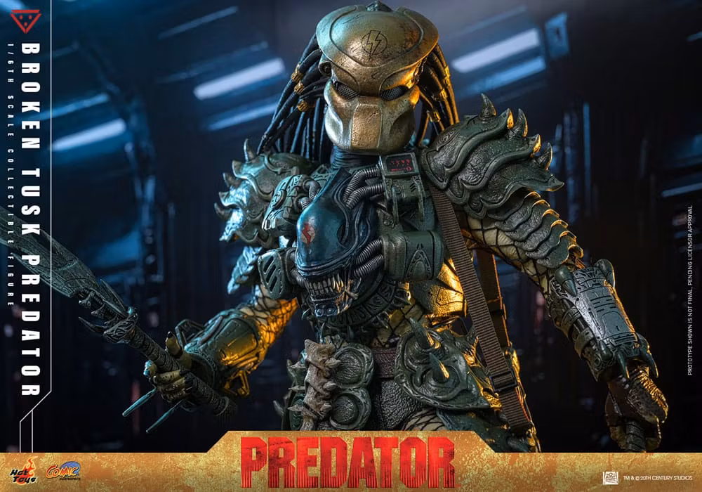 Alien vs. Predator Comic Masterpiece Action Figure 1/6 Broken Tusk Predator 35 cm (Totalpris 4.295,-)