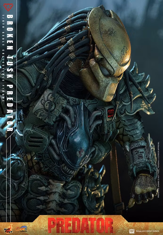 Alien vs. Predator Comic Masterpiece Action Figure 1/6 Broken Tusk Predator 35 cm (Totalpris 4.295,-)