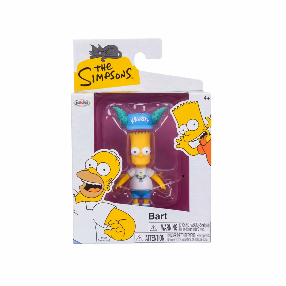 The Simpsons 6cm Bart med Krusty Hat