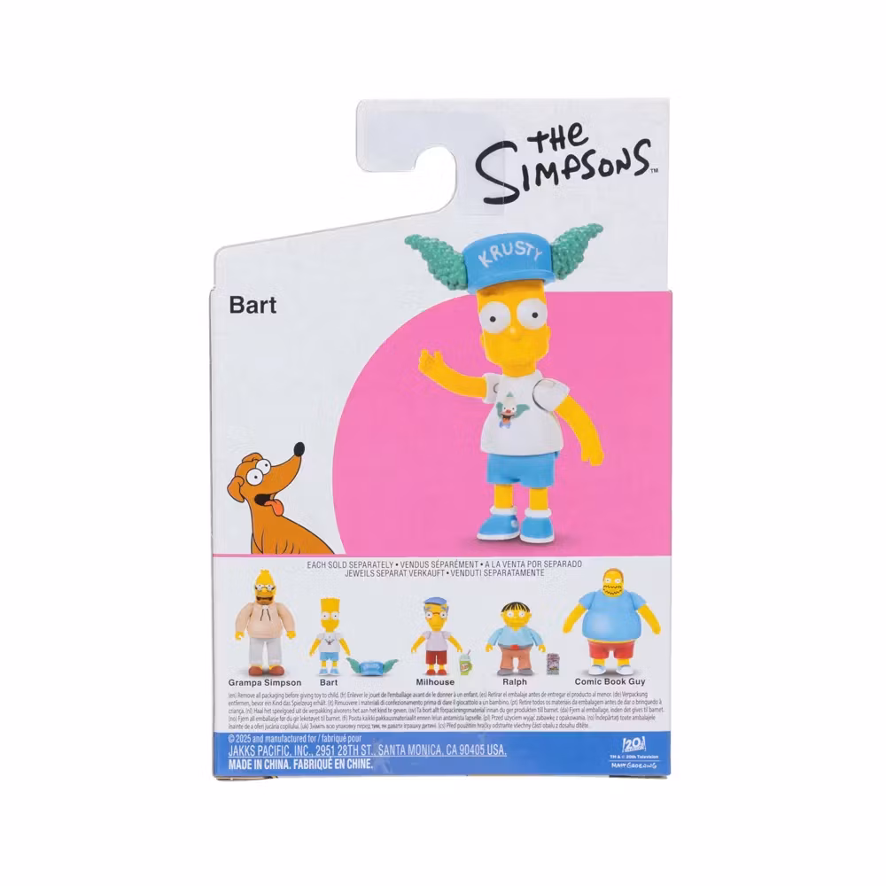 The Simpsons 6cm Bart med Krusty Hat