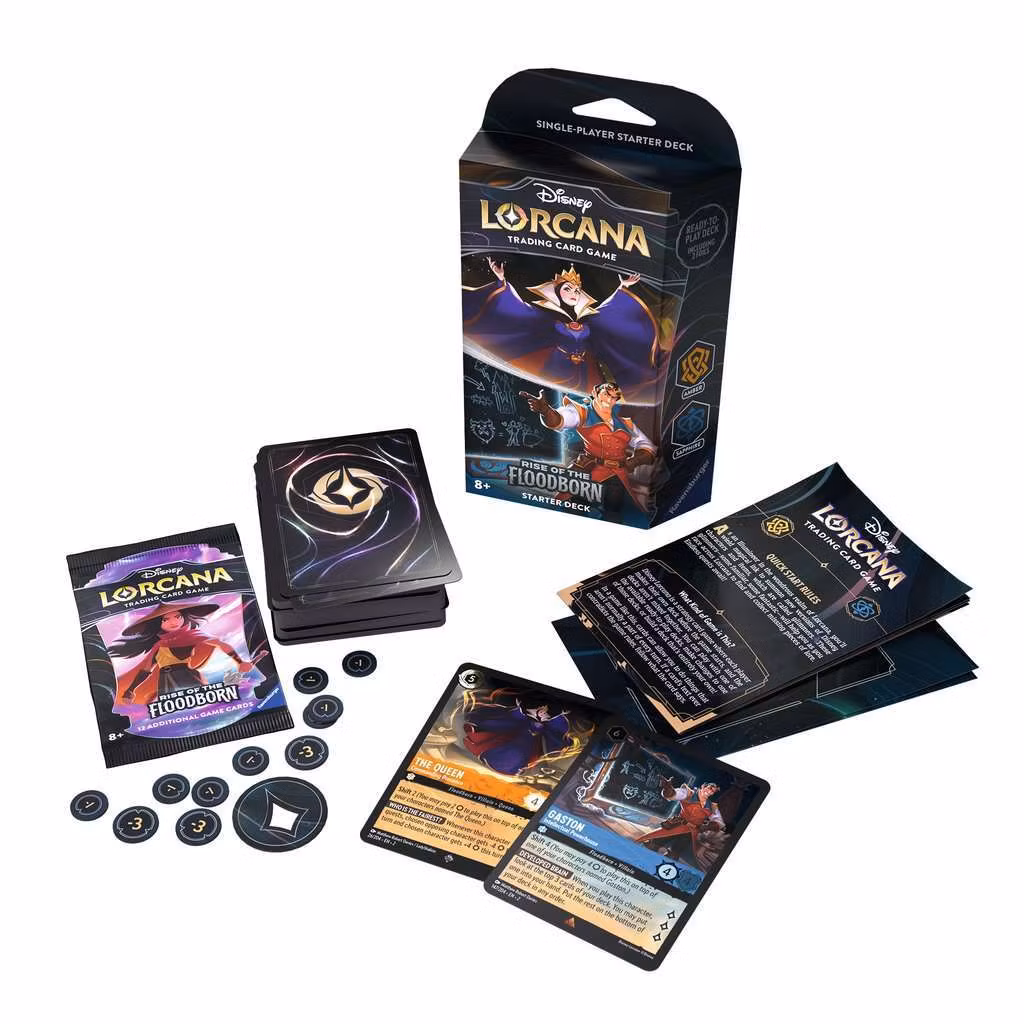 Disney Lorcana TCG Rise of the Floodborn Starter Decks Amber/Sapphire