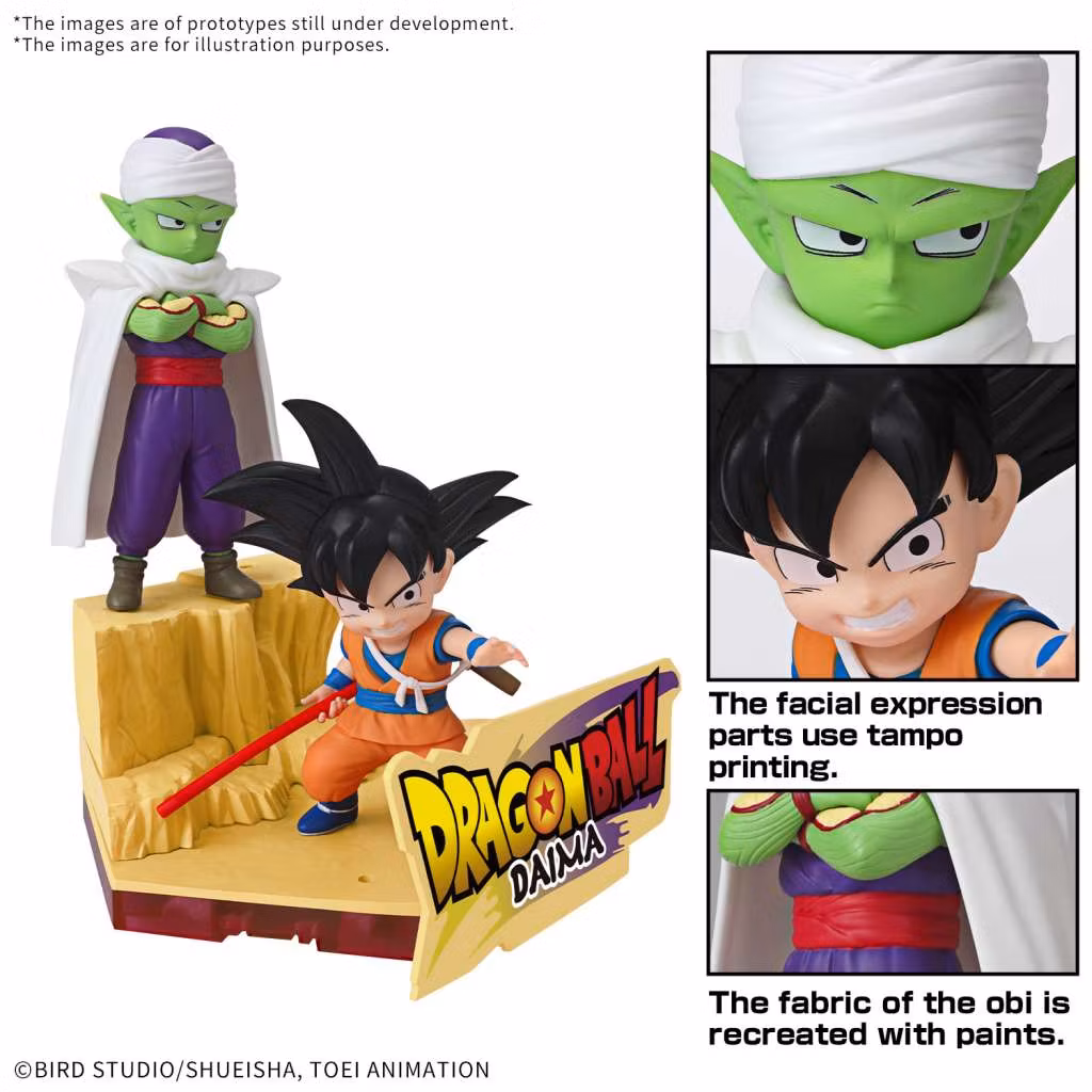 Byggesett Dragon ball Daima Son Goku & Piccolo mini
