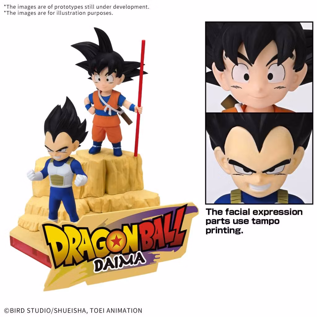 Byggesett Dragon ball Daima Son Goku & Vegeta mini