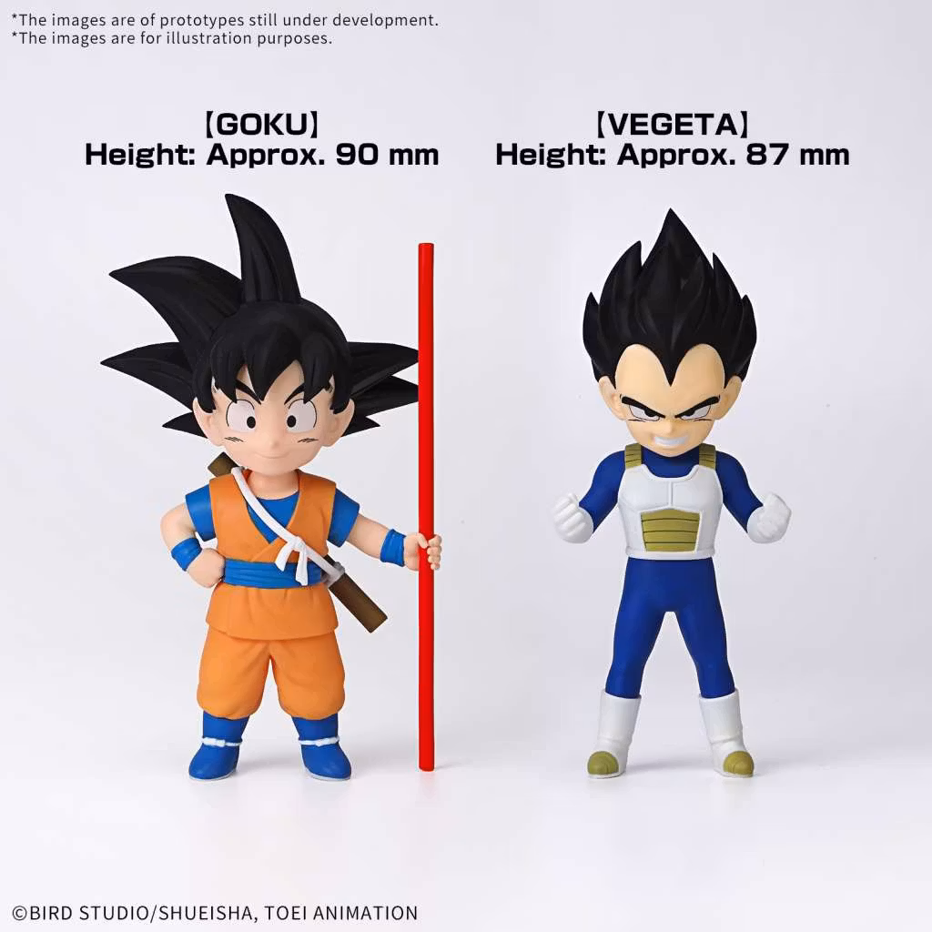 Byggesett Dragon ball Daima Son Goku & Vegeta mini