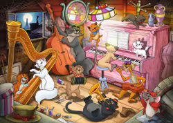 Puslespill Aristokattene (1000 Biter)