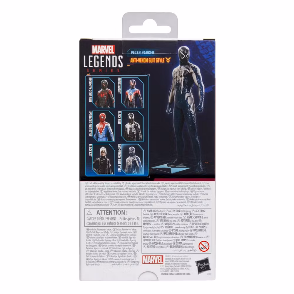 Spider-Man 2 Marvel Legends Gamerverse Action Figure Peter Parker (Anti-Venom Suit Style) 15 cm