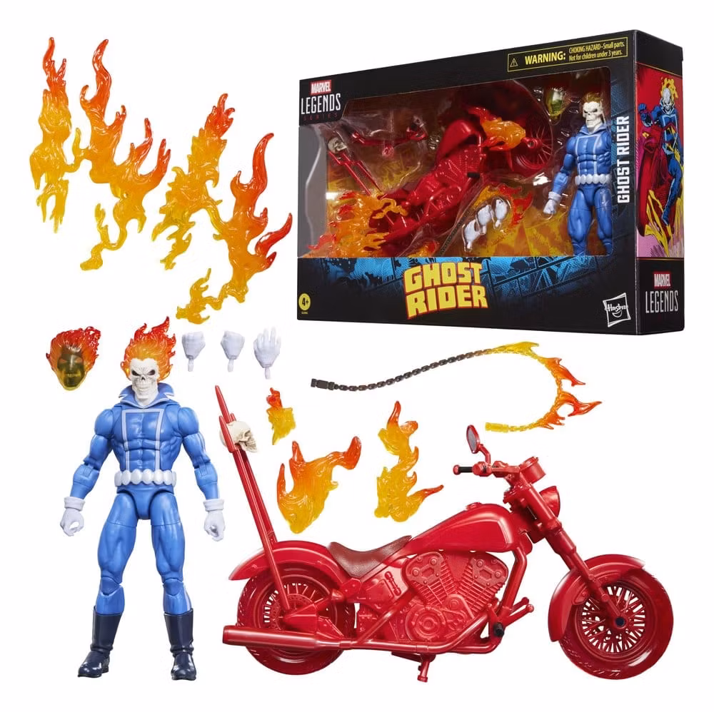 Ghost Rider Marvel Legends Action Figure Johnny Blaze with Motorcycle 15 cm (Totalpris 749,-)