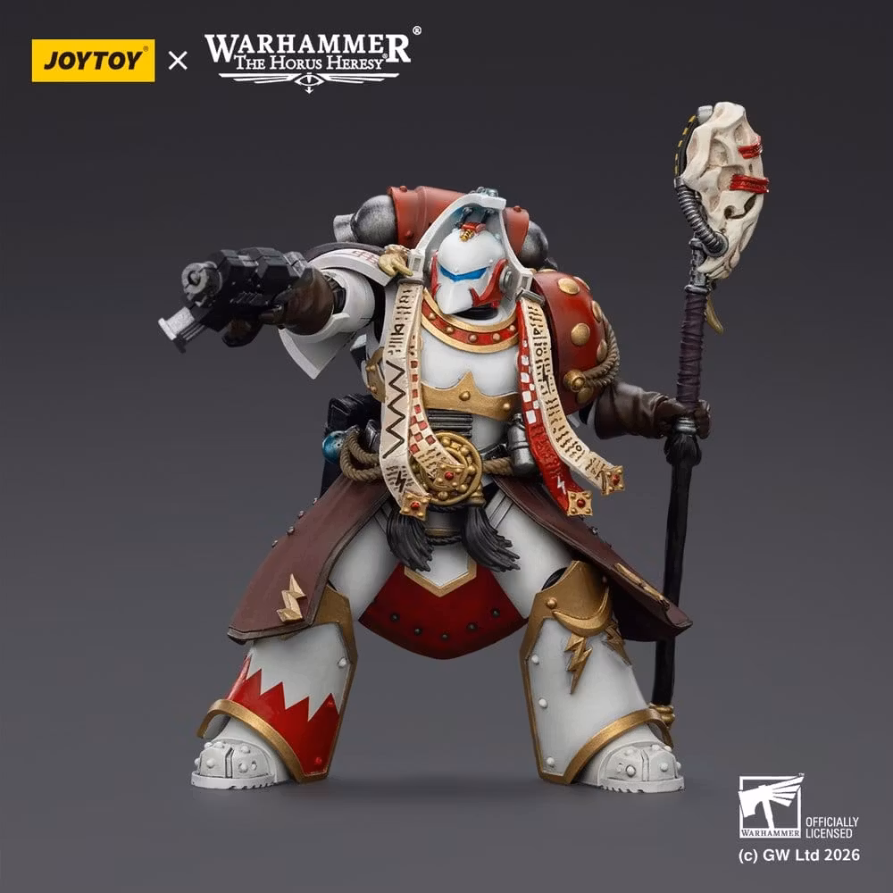 Warhammer 40,000 Action Figure White Scars Stormseer Consulwith Force Staff and Bolt Pistol 12 cm (Totalpris 798,-)
