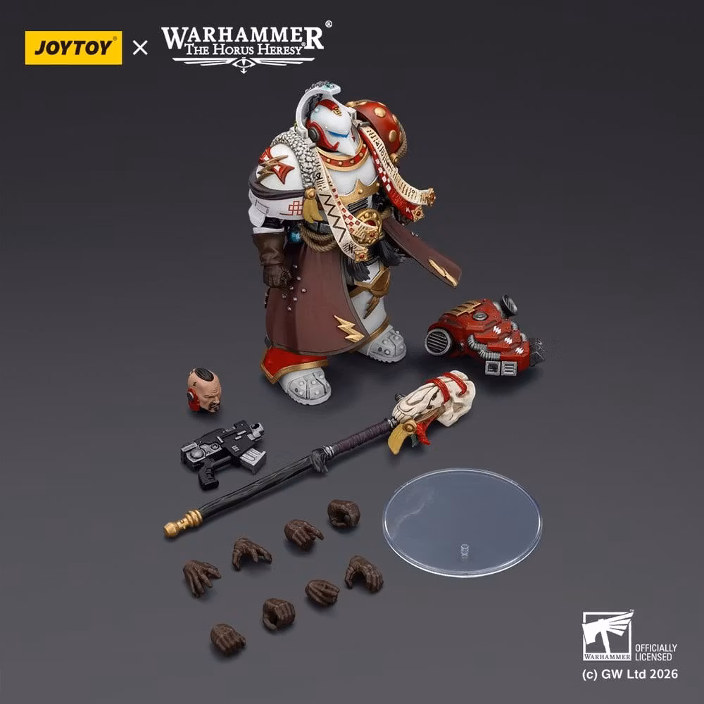 Warhammer 40,000 Action Figure White Scars Stormseer Consulwith Force Staff and Bolt Pistol 12 cm (Totalpris 798,-)