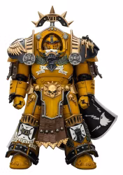 Warhammer Imperial Fists Action Figure Legion Praetor in Tartaros Terminator Armourwith Power Sword and Vigil Storm Shield 14 cm (Totalpris 849,-)