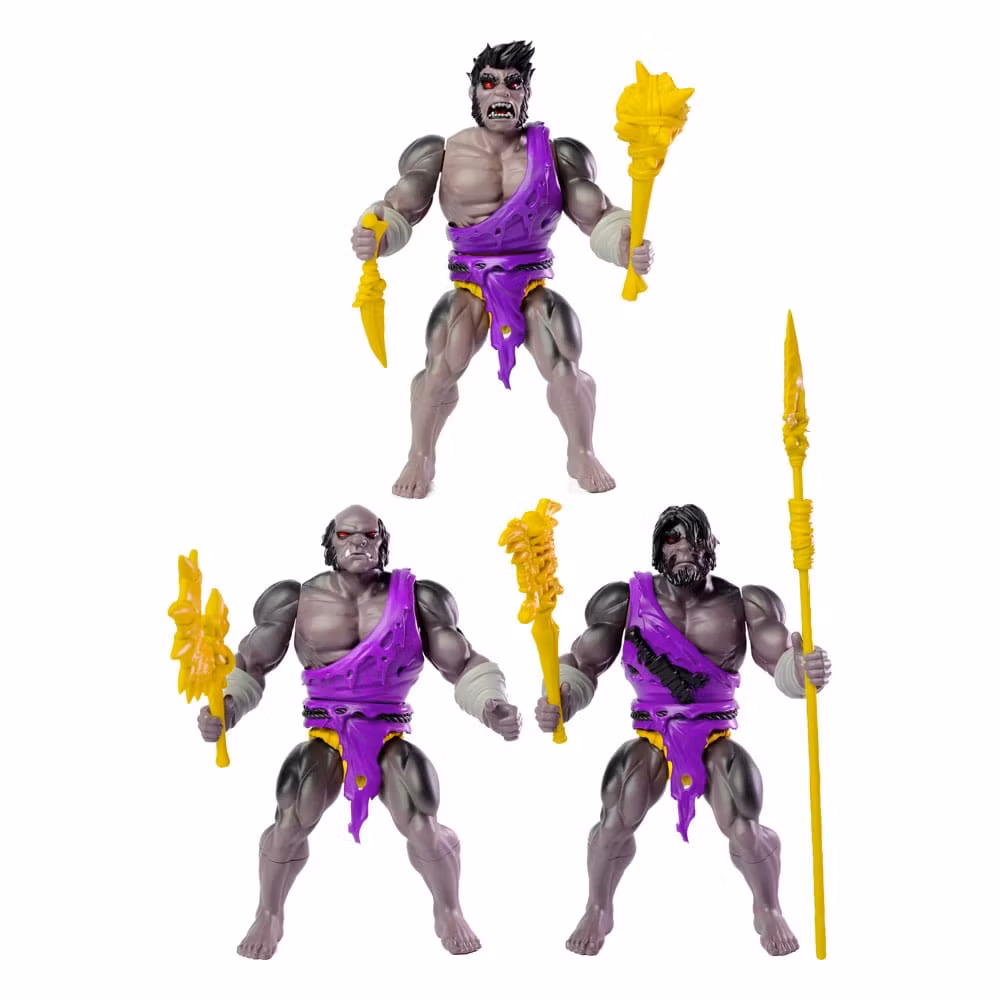 Legends of Dragonore Wave 2: Dragon Hunt Action Figure 3-Pack Brukteror Cave Men 14 cm (Totalpris 1.495,-)