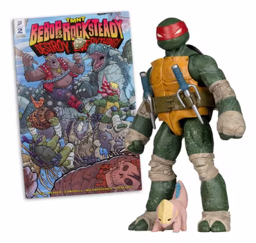 Teenage Mutant Ninja Turtles Page Punchers Action Figure Raphael 13 cm m/tegneseriehefte