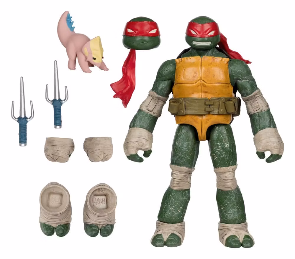 Teenage Mutant Ninja Turtles Page Punchers Action Figure Raphael 13 cm m/tegneseriehefte