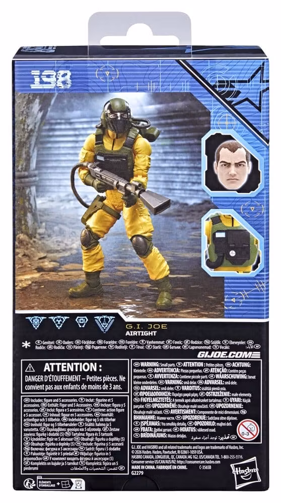 G.I. Joe Classified Series Action Figure #198 Airtight 15 cm (Totalpris 389,-)