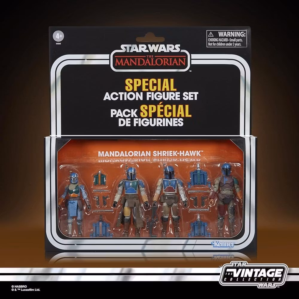 Star Wars: The Mandalorian Vintage Collection Action Figure 4-Pack Mandalorian Shriek-Hawk 10 cm (Totalpris 598,-)