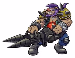 Teenage Mutant Ninja Turtles x G.I. Joe Crossover Classics Action Figure Rocksteady x Dreadnok Buzzer 12 cm (Totalpris 198,-)