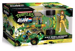 Teenage Mutant Ninja Turtles x G.I. Joe Crossover Classics Vehicle A.W.E. Shell-Striker with Figure (Totalpris 679,-)
