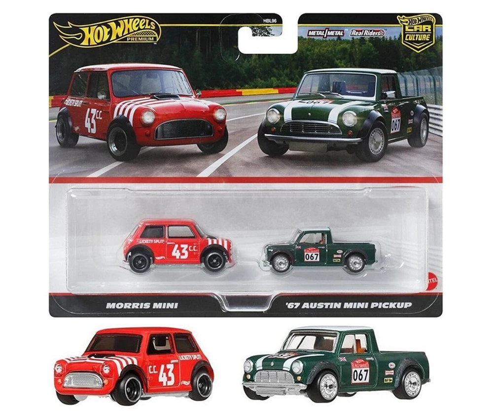 Car Culture 2-Pack Morris Mini + 1967 Austin Pick-up