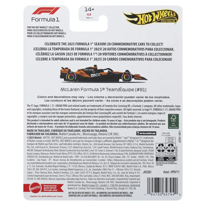 Premium Formula 1 : McLaren F1 team - #81