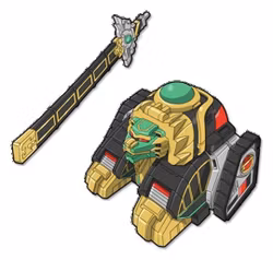 Mighty Morphin Power Rangers Thunderzord Action Figure Lion (Totalpris 349,-)