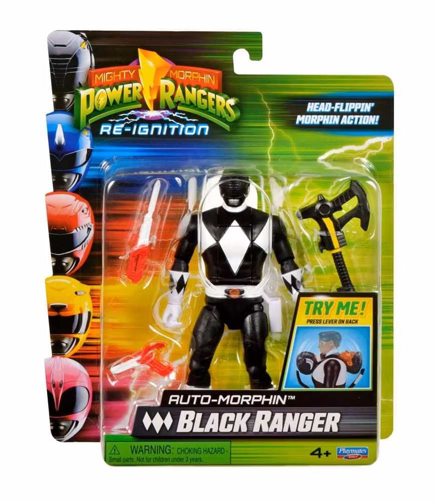 Mighty Morphin Power Rangers Action Figure Auto-Morphin Black Ranger 12 cm (Totalpris 229,-)