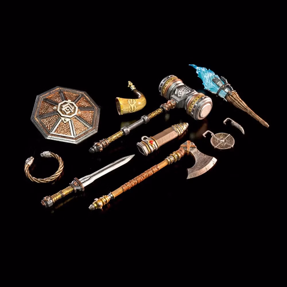 Mythic Legions: Rising Sons Action Figure Accessorys Dwarf Weapons (totalpris 449,-)