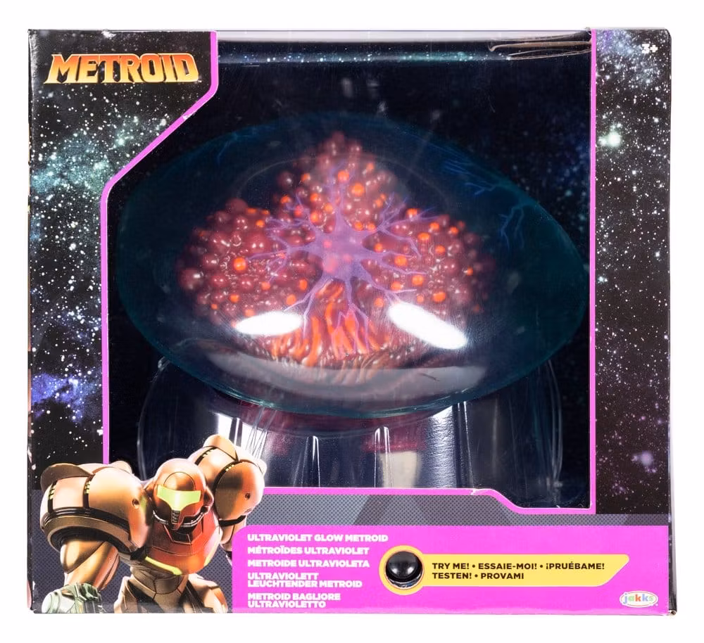 World of Nintendo Metroid Prime Actionfigure Metroid Ultraviolet Glow 15 cm
