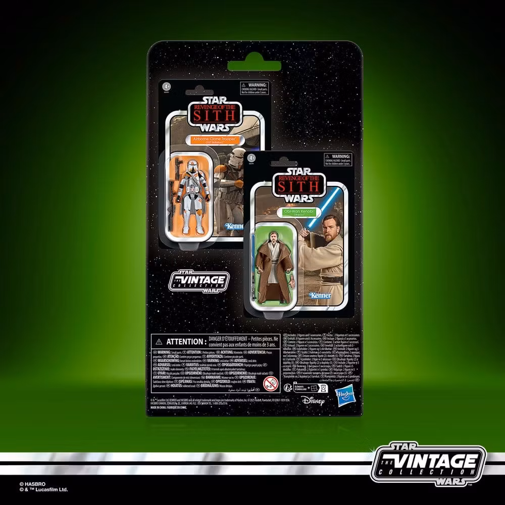 Star Wars Episode III Vintage Collection Action Figure 2-Pack Obi-Wan Kenobi & Airborne Clone Trooper 10 cm (Totalpris 549,-)