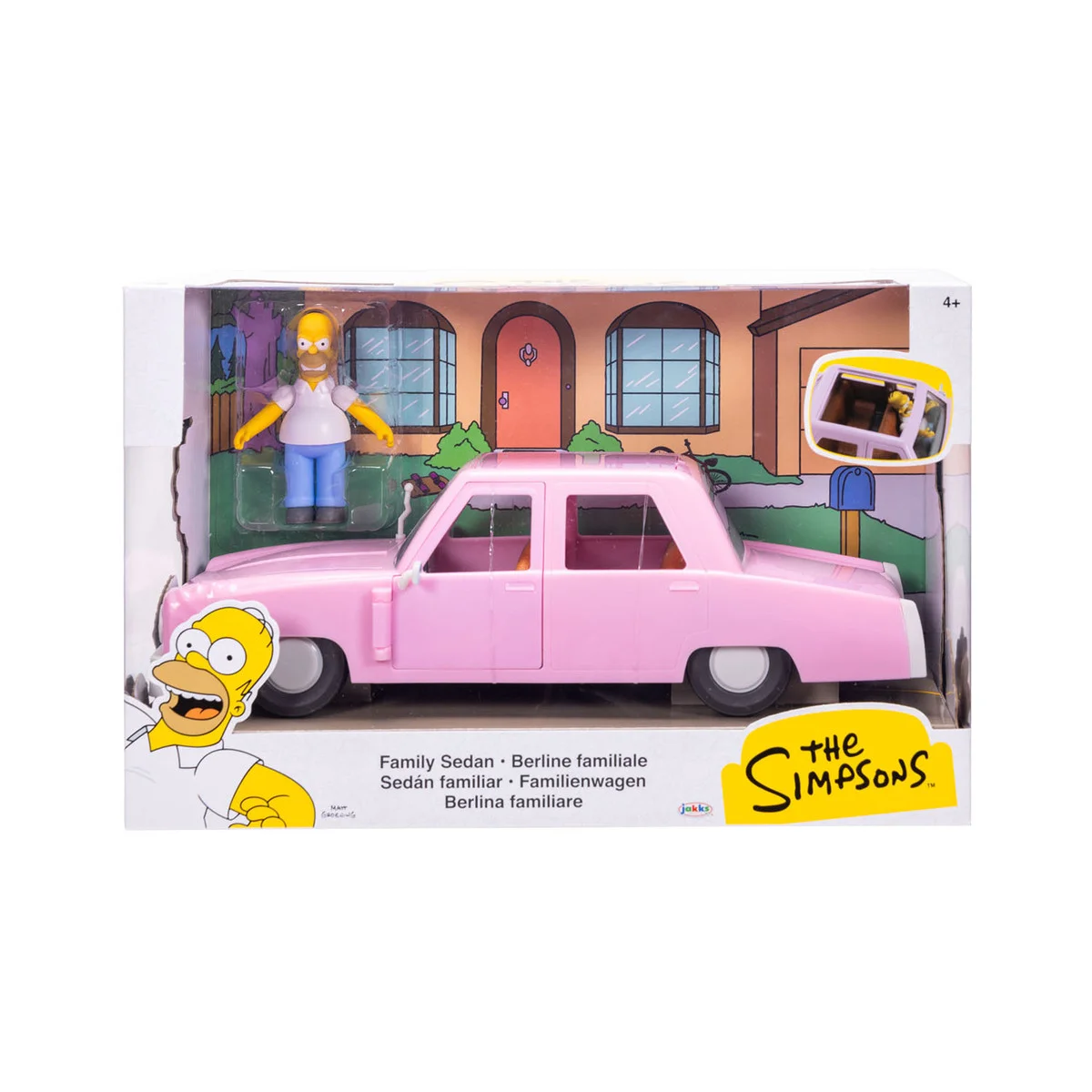 The Simpsons 6 cm Familie sedan m/angry Homer