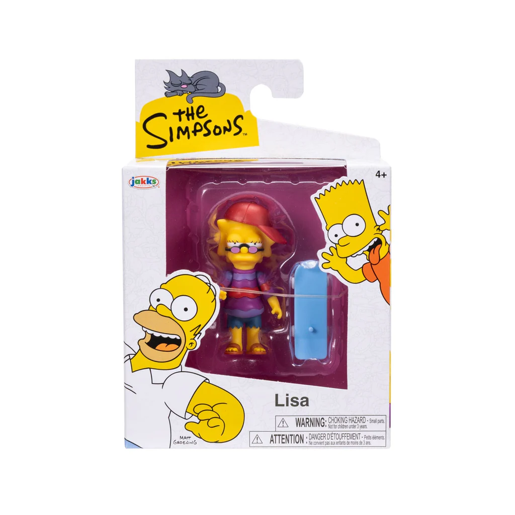 The Simpsons 6 cm Lisa m/skateboard